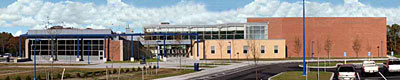 color rendering of the Westerly Middle School campus