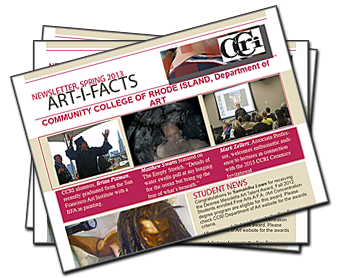 Artifacts-CCRI Department of Art-Newsletter-Spring 2013