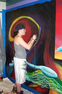 The finished mural.