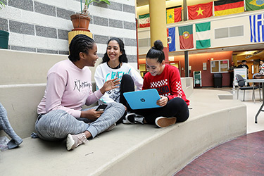 Students talking