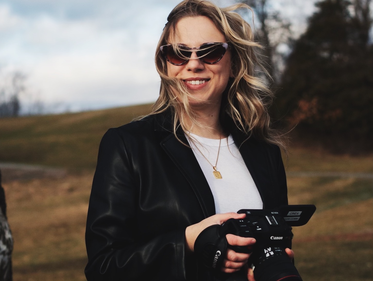 filmmaker with camera