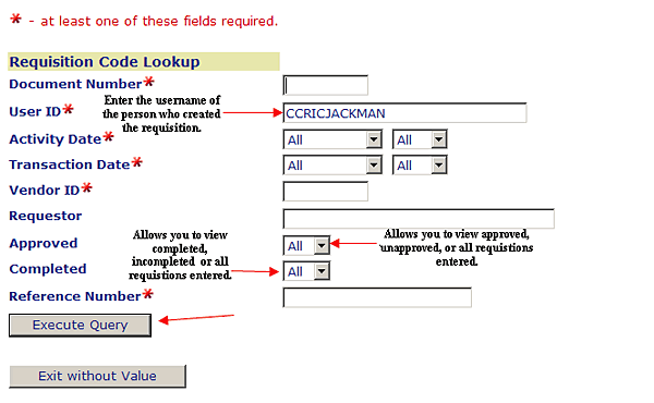 look up the document code