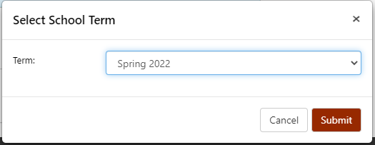 image of selecting the transaction term