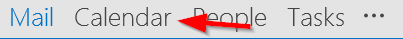 Outlook Calendar Tab