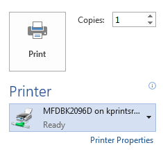 Locked Job - Printer Properties