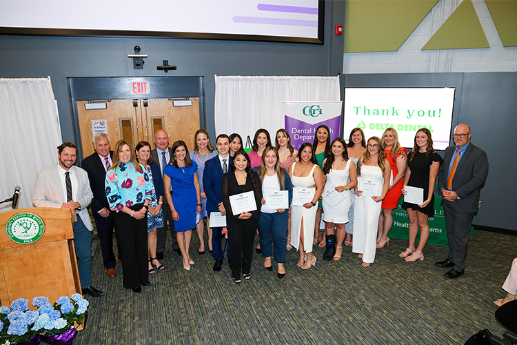 Inaugural Delta Dental scholarship students honored at Dental Hygiene pinning ceremony