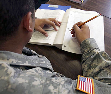 Vet in college