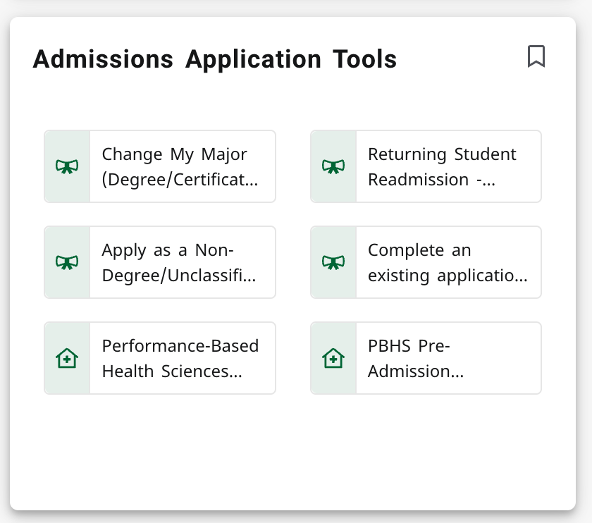 MyCCRI For Students tab