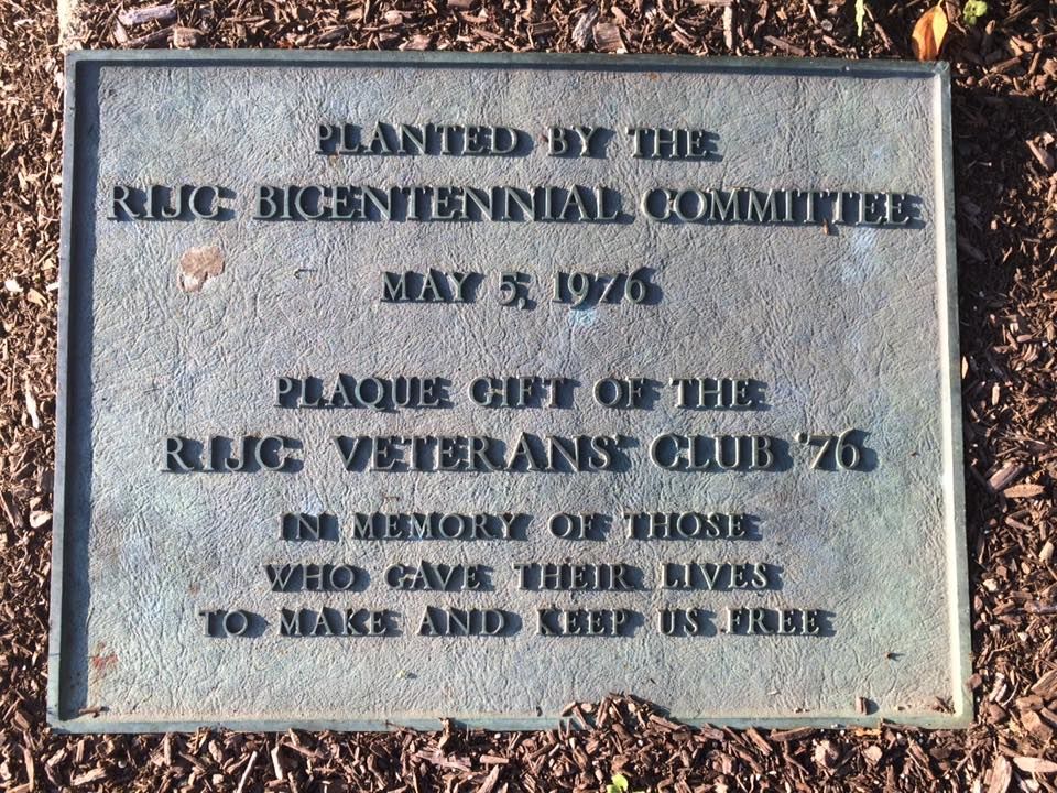 RIJC Veterans club plaque
